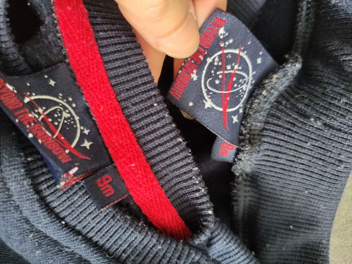 Ensemble survêtement bleu marine NASA garçon 9 mois - photo numéro 2