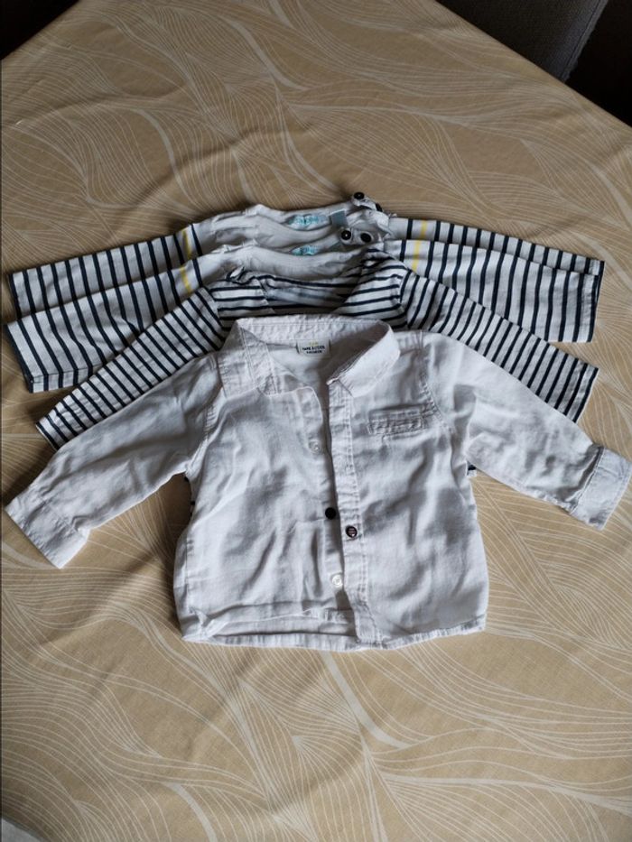 Lot 4 T-shirts manches longues
