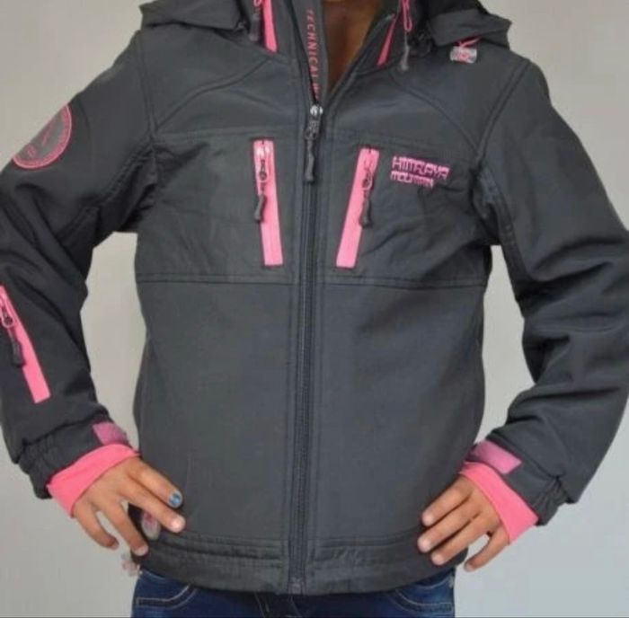 Veste softshell fille Himalaya Mountain anthracite zip rose Modèle : SOFT TREK KIDS R01 Gris Rose - photo numéro 9