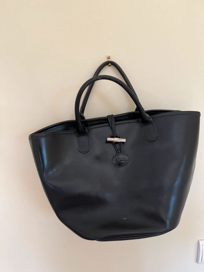 Sac vintage Longchamp noire - it bag - photo numéro 5