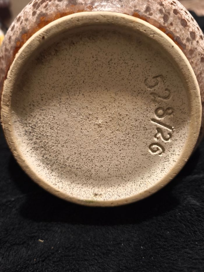 Vase vert rare Terrazzo Allemagne 
l'Ouest Faience
Ü-Keramik 1808-30 - photo numéro 3