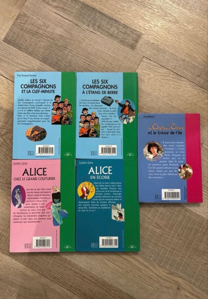 Lot livres jeunesse bibliothèque rose et verte - photo numéro 3