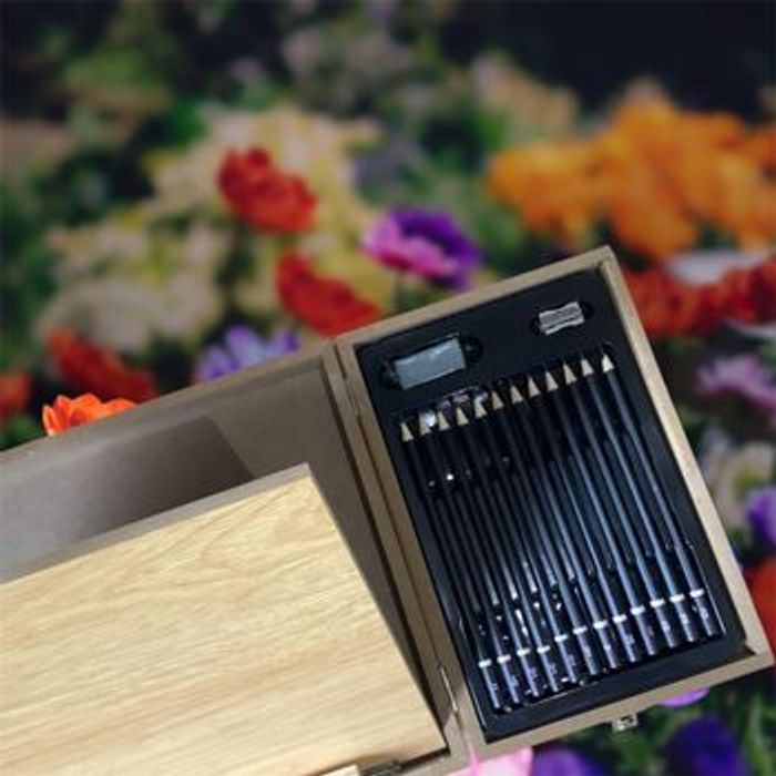 Kit d'art 85 pièces avec chevalet en bois intégré - photo numéro 7
