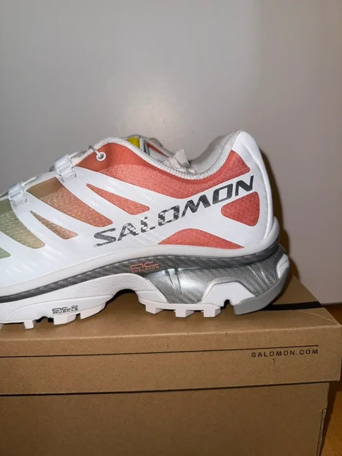 Salomon XT-4 OG Blanche / Verte / Corail - photo numéro 2