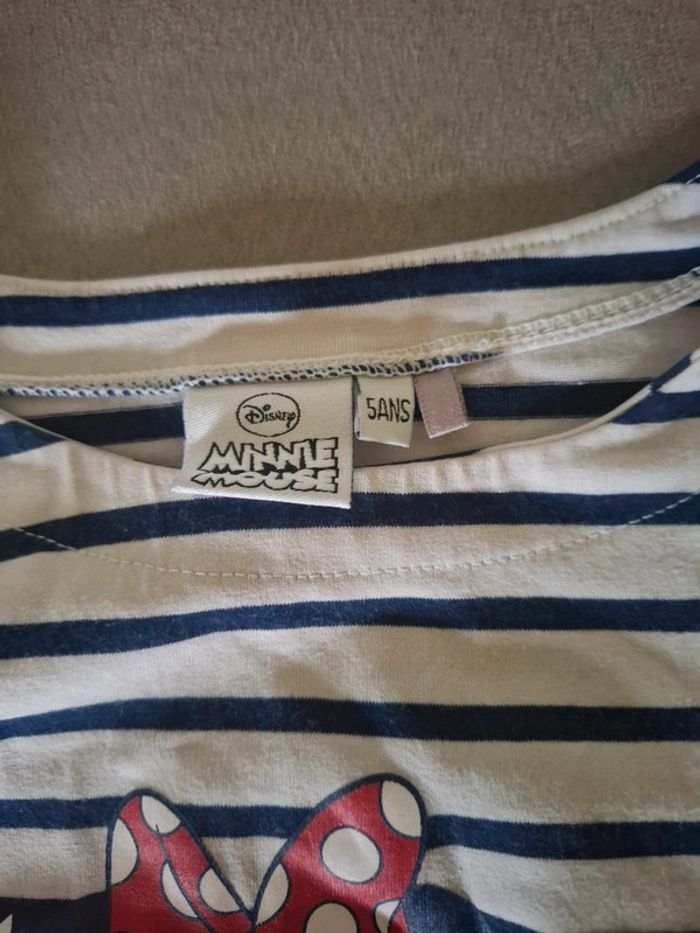 T shirt manche longue minnie taille 5 ans - photo numéro 3