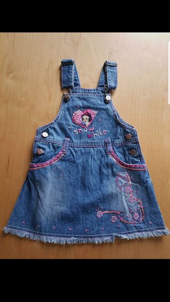 Robe en jean Blanche neige enfant fille 2 ans