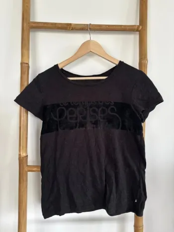 t-shirt noir le temps des cerises taille M