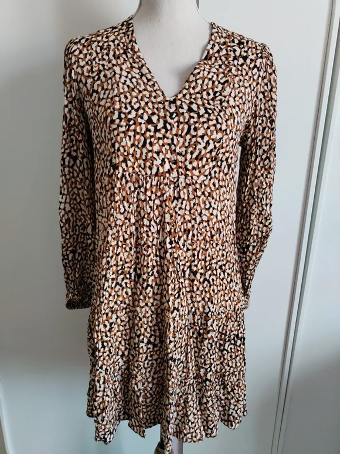 Robe MANGO imprimée léopard 🐆