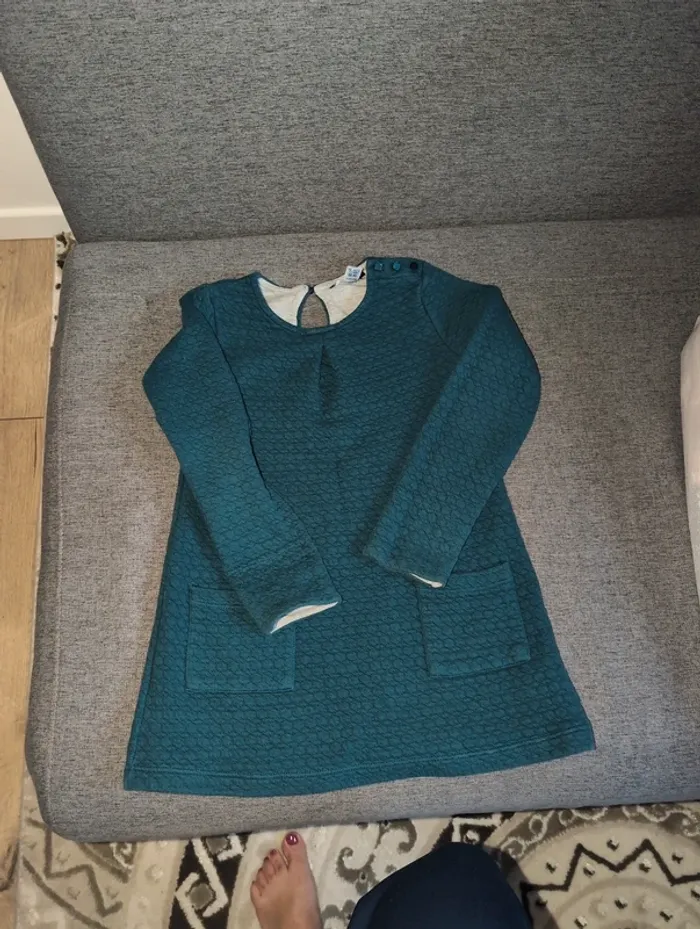 Robe molleton verte