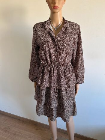 Robe imprimée à pois taille unique jamais portée