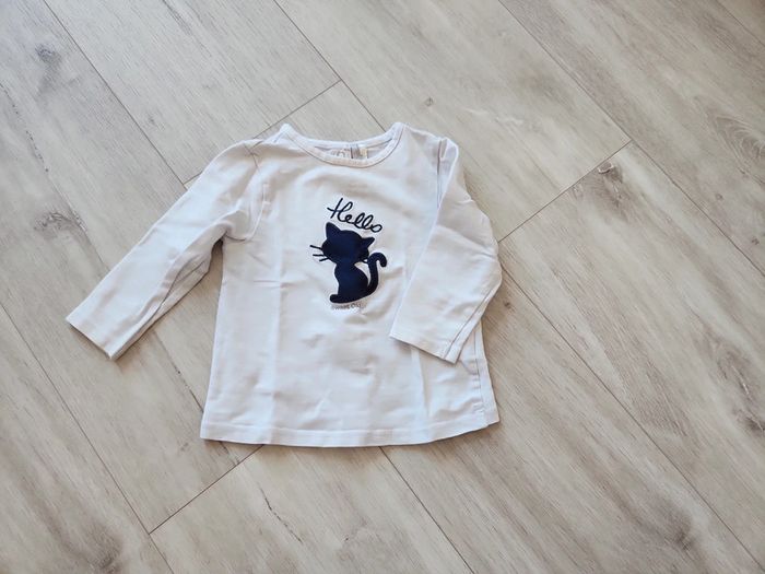 Tshirt manches longues blanc