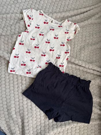 Ensemble teeshirt manches courtes & short 