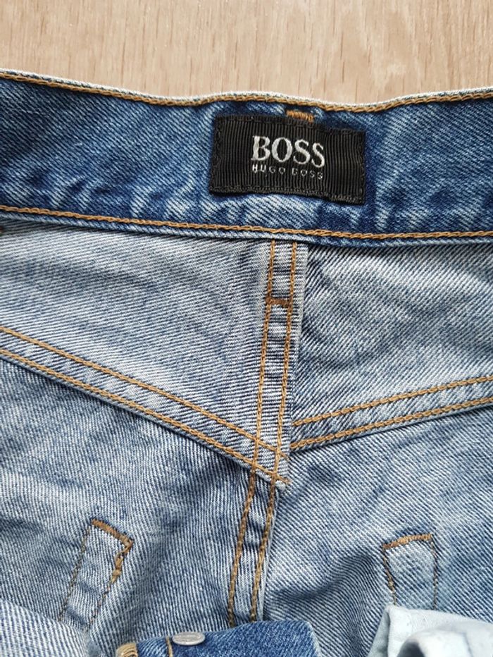 Jean Hugo Boss bleu coupe droite taille w32 - photo numéro 5