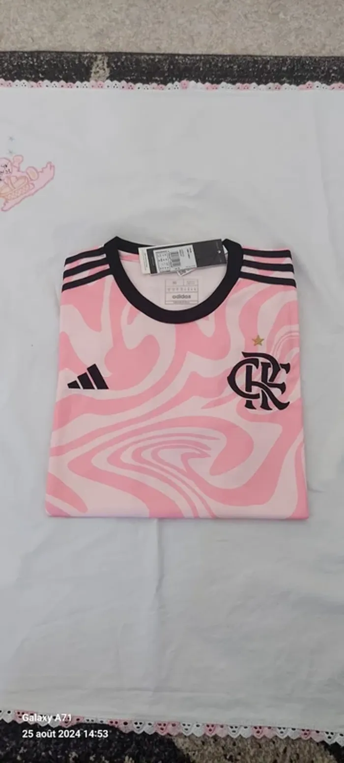 Maillot Flamengo brésil 2024 rose neuf taille S