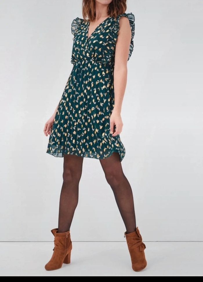 Robe verte et dorée