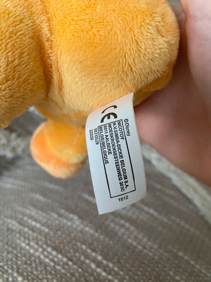 Peluche doudou 30cm Disney tigrou tigre winnie orange vert parfait état - photo numéro 4