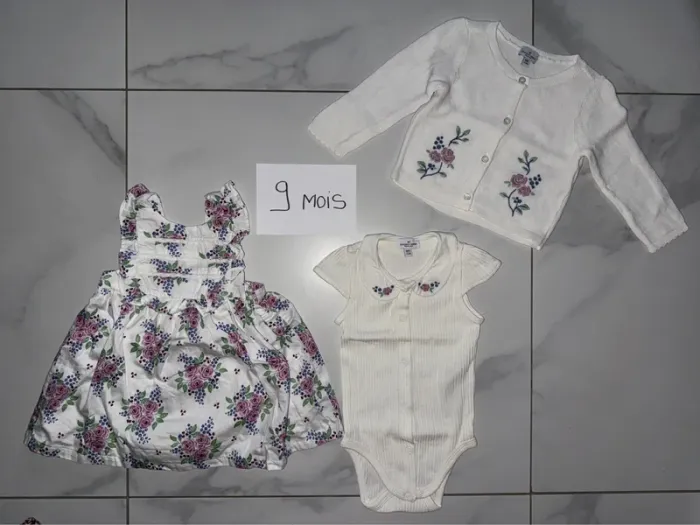 Ensemble 3 pièces sergent major 9 mois