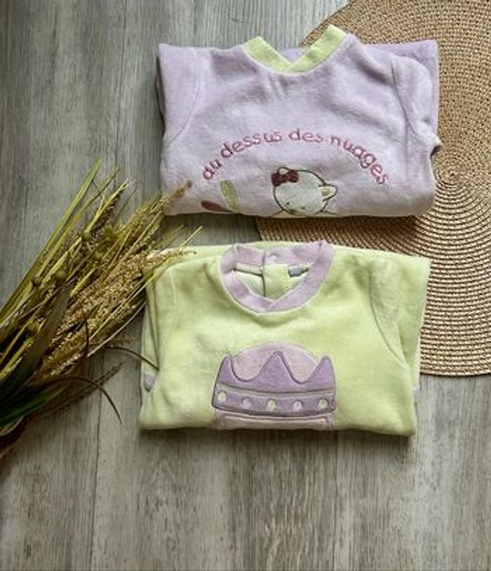 Lot de deux pyjamas chauds - 6 mois - photo numéro 5