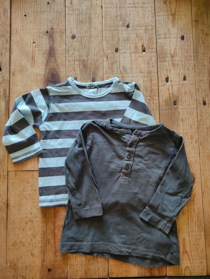 Lot de 2 t-shirts manches longues