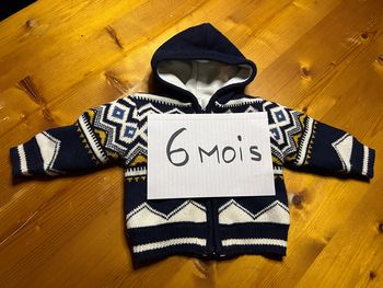 Veste laine doublé polaire 6mois