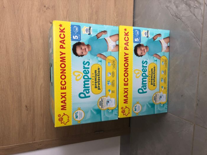 lot 2 cartons pampers protection premium taille 5