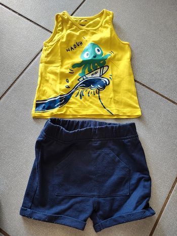 Ensemble débardeur short Pat et ripaton T.12 M