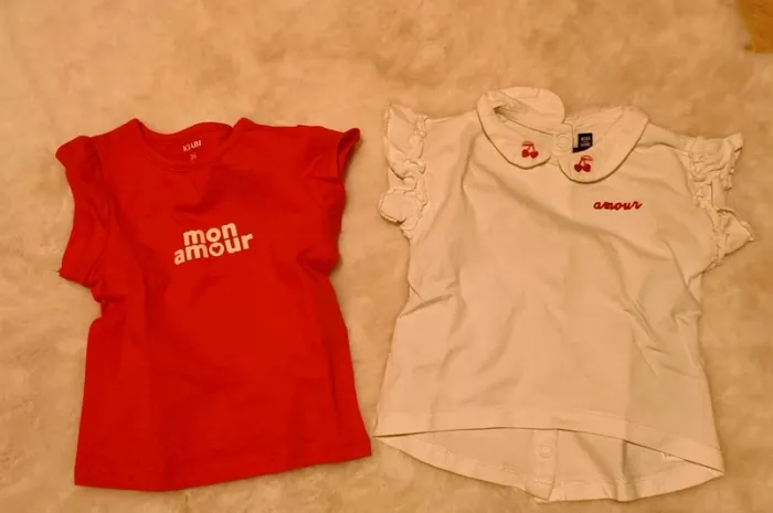 Lot tee shirt  3 mois