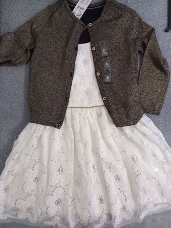 Robe fete noel et gilet