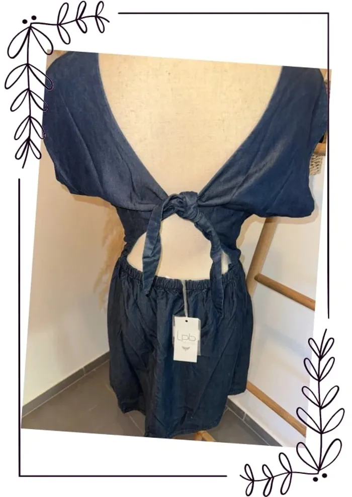 Robe en jeans d’été dos nu - photo numéro 5