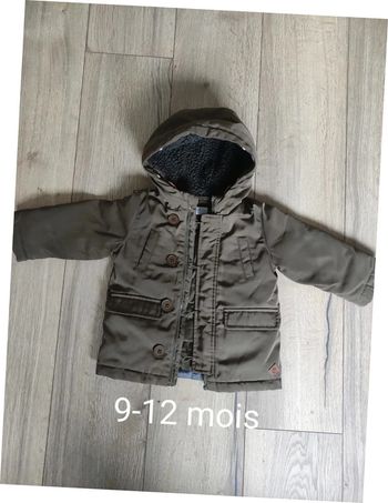 Manteau Mango 9-12 mois kaki garçon