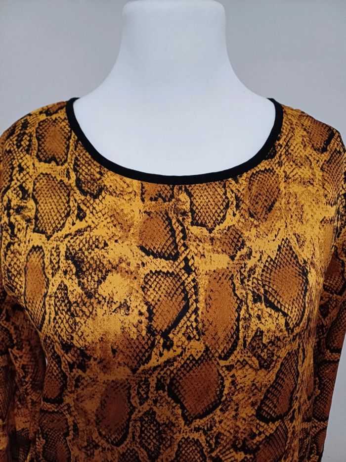 Robe fluide à imprimé Serpent Norah taille M 38 - photo numéro 3
