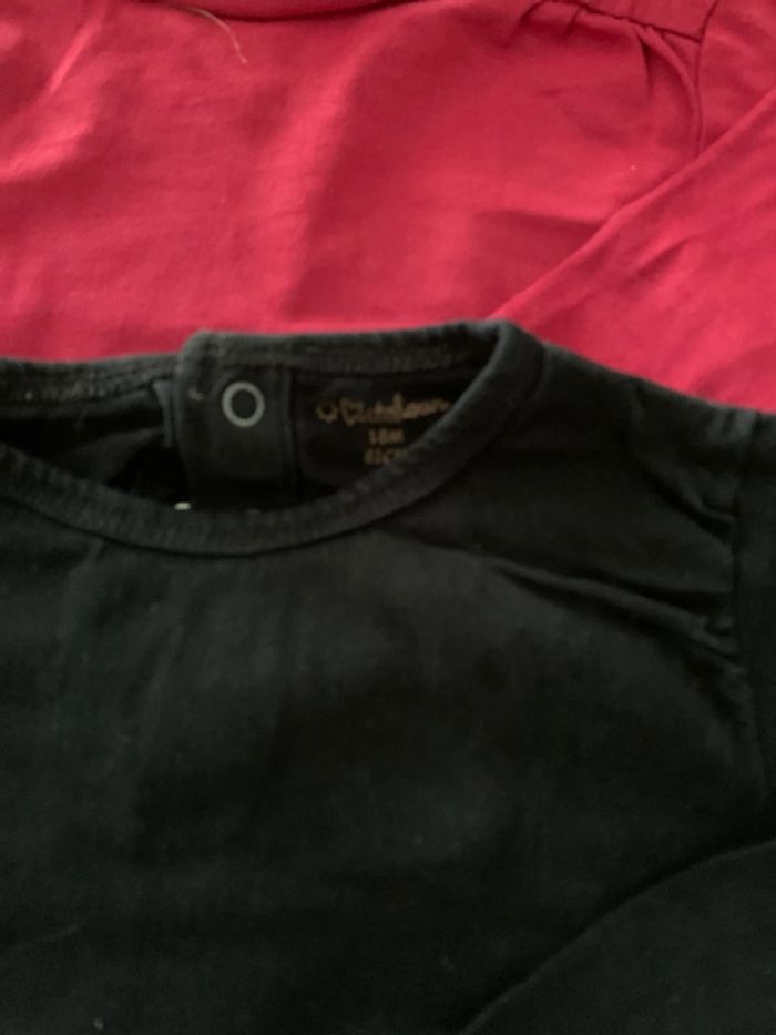 Lot 4 tee shirts manches longues fille 18 mois - photo numéro 2