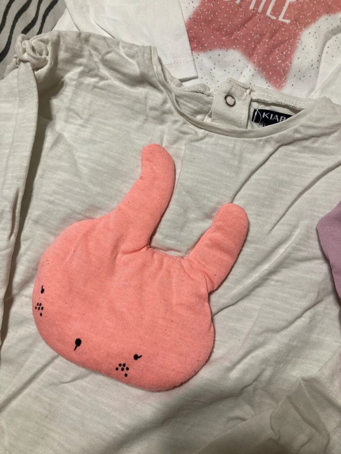 Lot de 5 tee shirt manches longues bébé fille - photo numéro 4