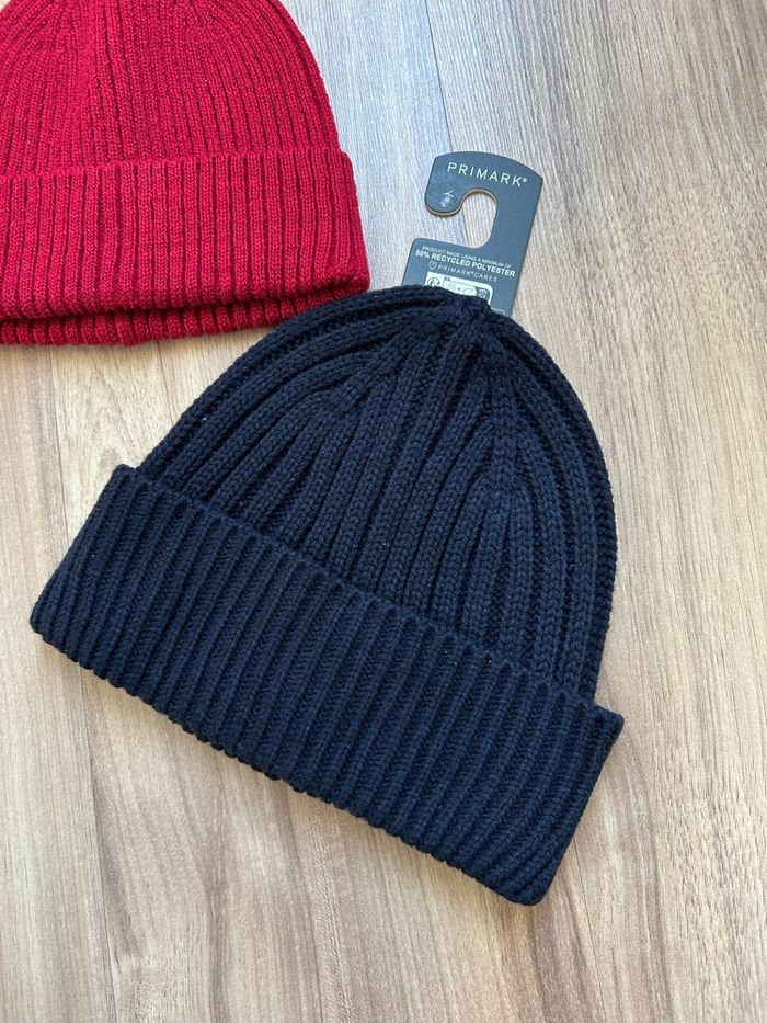 Lot de 2 bonnets unis Homme Neufs Primark - photo numéro 2