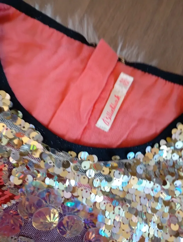 Billieblush 💖 magnifique robe longue tulle et sequin taille 12 ans - photo numéro 2