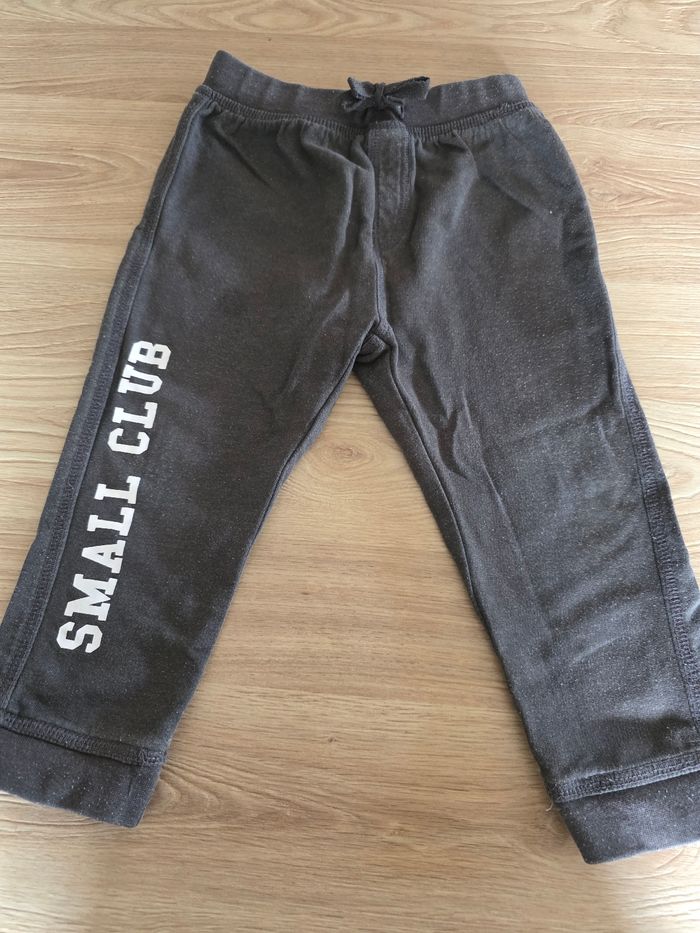 Pantalon jogging gris léger- Small Club - Mots d'enfants - 24 mois