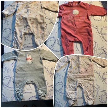 Pyjama velours fille 3 mois