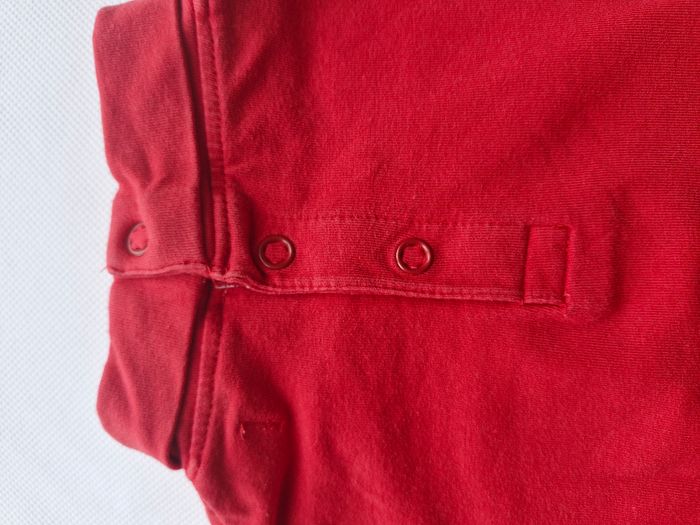 T-shirt manches longues bébé mixte 9 mois Tissaia Rouge - photo numéro 4