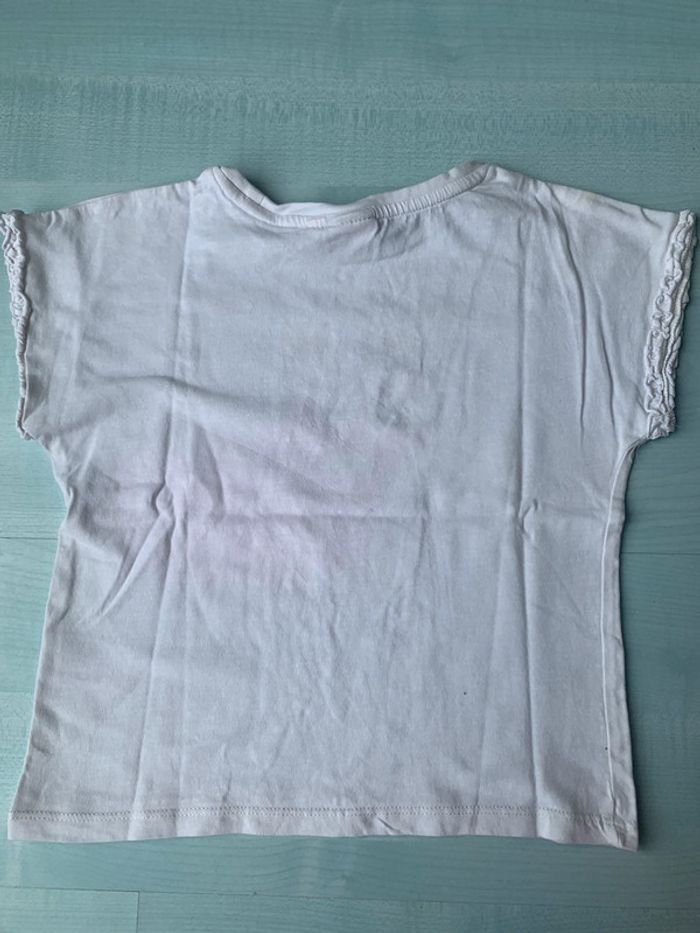 T shirt blanc avec tigre garcia 6/7 ans - photo numéro 4