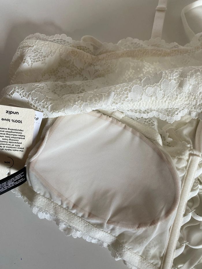 Soutien-gorge, brassière, bandeau, dentelle, Undiz , taille M Neuf - photo numéro 5