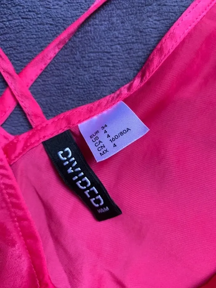 Haut à bretelles rose taille 34 H&M - photo numéro 3