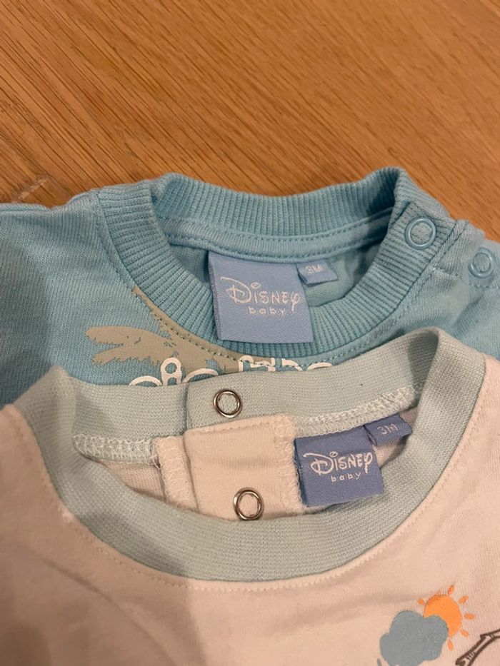 Lot 2 t-shirts MC Winnie - Disney baby - 3mois - photo numéro 5