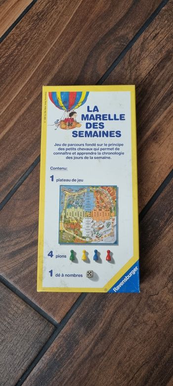 Jeu la marelle des semaines