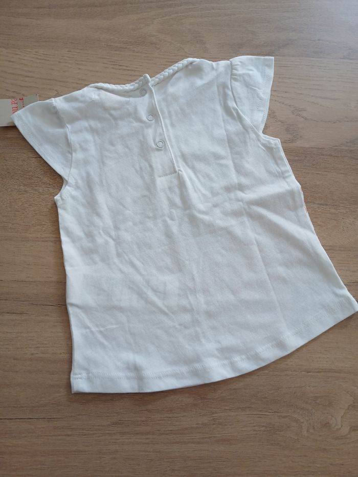 T-shirt bébé fille - taille 9 mois - neuf avec étiquettes - photo numéro 2