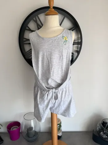 Combi short grise