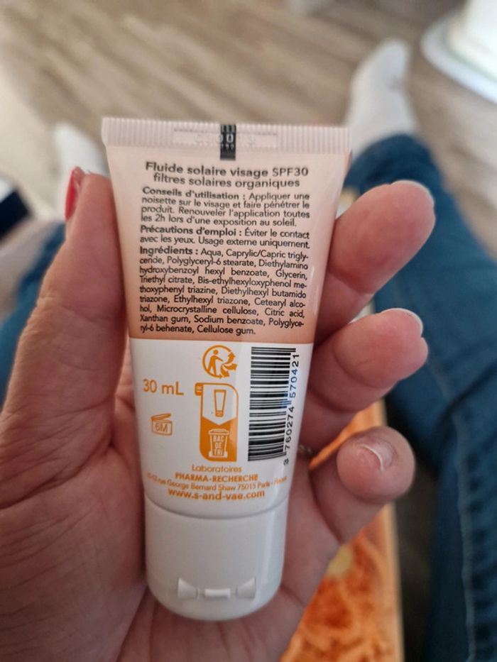 Fluide solaire visage spf 30 s&vae - photo numéro 2