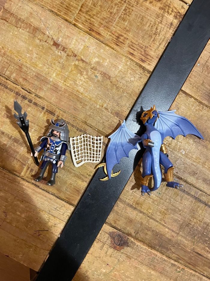 Playmobil dragon et samouraï rare 5464
