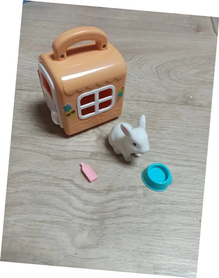 Petit lapin et sa cage