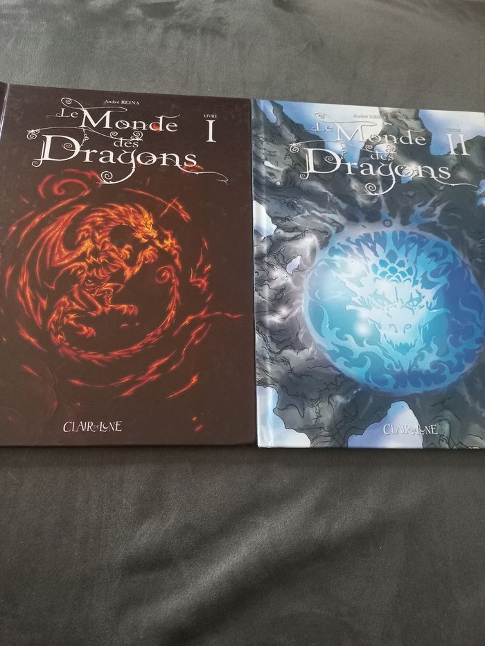 Lot 2 bd le monde des dragons clair de lune tome 1 et 2