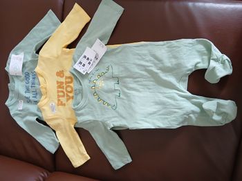 lot 3 pyjamas garcon en coton tex baby 50 cm 0 mois 